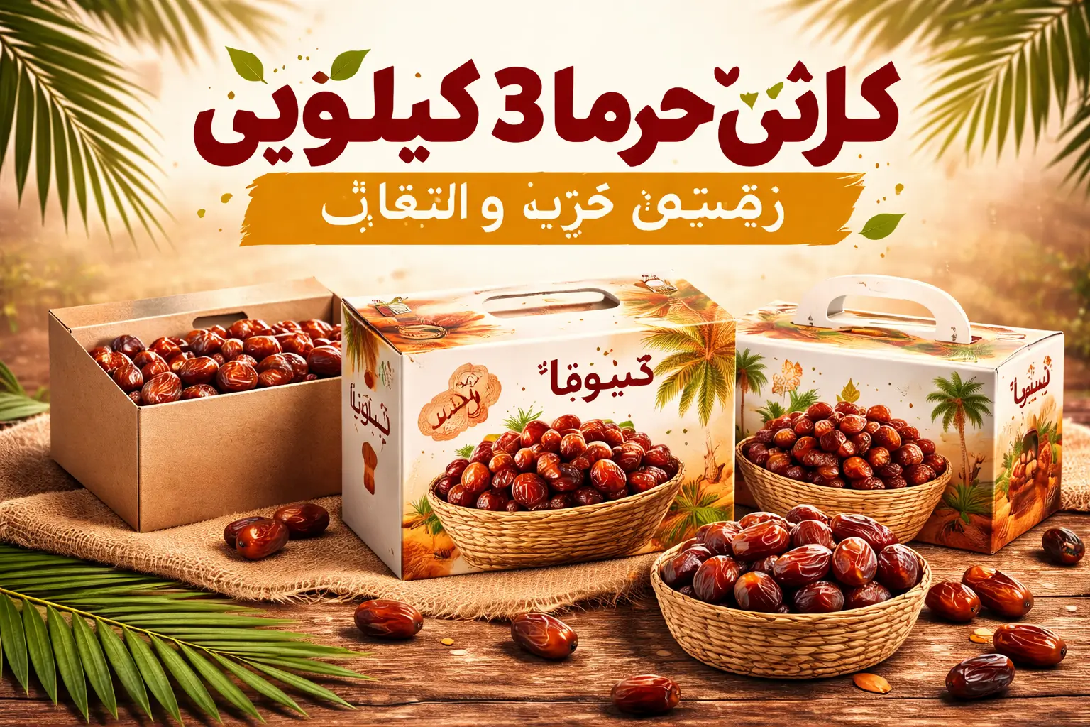 کارتن خرما 3 کیلویی